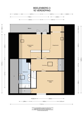 Floorplan - Beelenberg 3, 6171 GN Stein